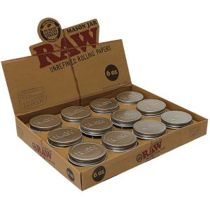 MASON JAR 6oz- CONTENITORE IN VETRO- RAW AUTHENTIC